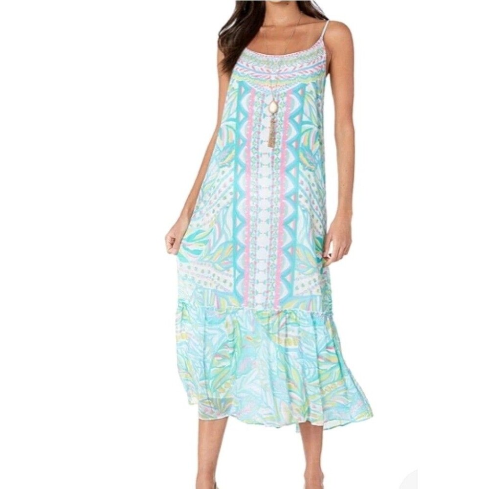 Lilly Pulitzer Winni Midi Dress Multicolored Size M